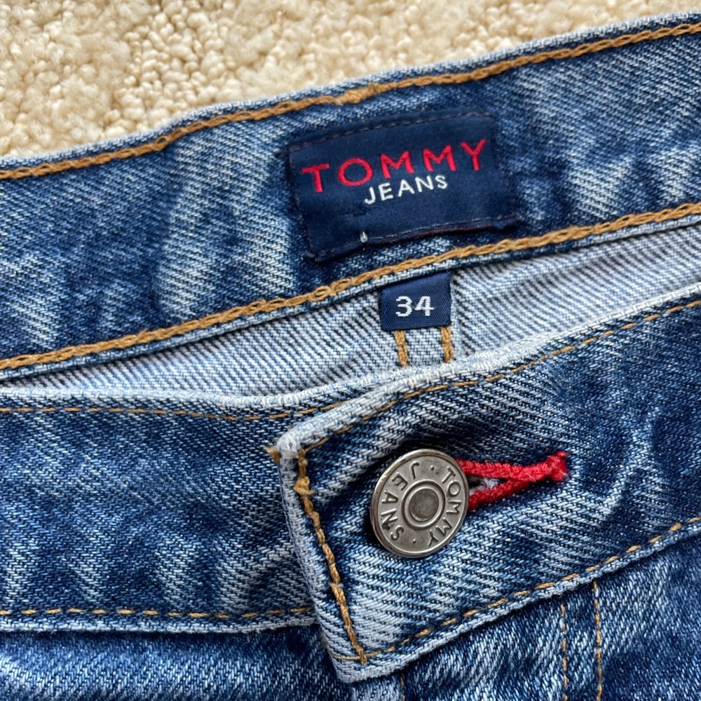 Men’s Vintage Tommy Jeans Denim Shorts Sz 34 - Picture 7 of 13